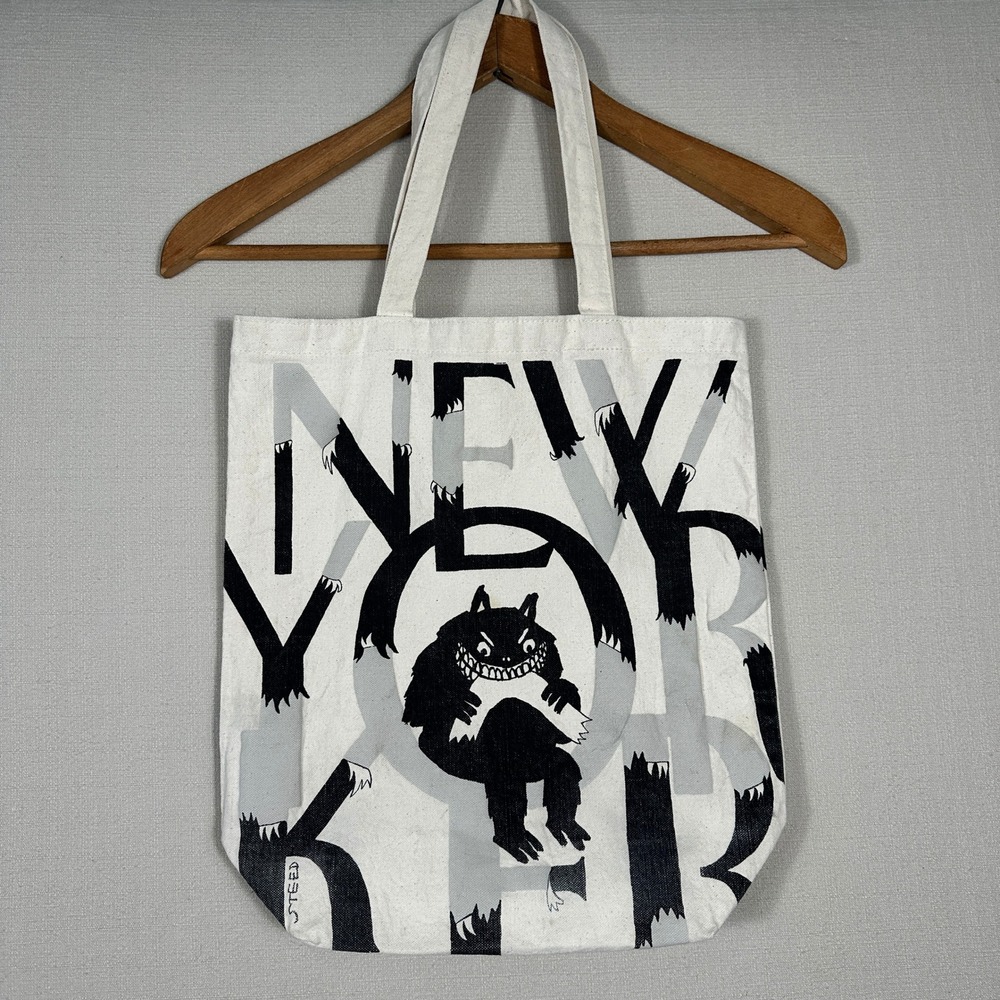 The New Yorker Edward Steed Wild Things Monster Canvas Tote Bag Limited Edition